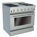 36 Inches Gas Oven with Griddle & Electric Ceramic Furnaces 2
