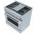 36 Inches Gas Oven with Griddle & Electric Ceramic Furnaces 3