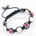 Union Jack Shamballa Braclet 2012 Trend 1