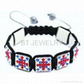 Union Jack Shamballa Bracelet For London Olympics 5