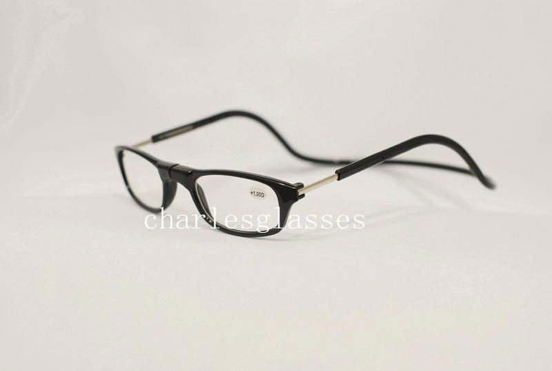 plastic clic magnetic reading glasses 10 colors