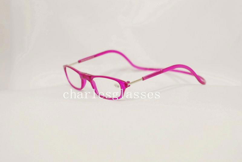 plastic clic magnetic reading glasses 10 colors 4