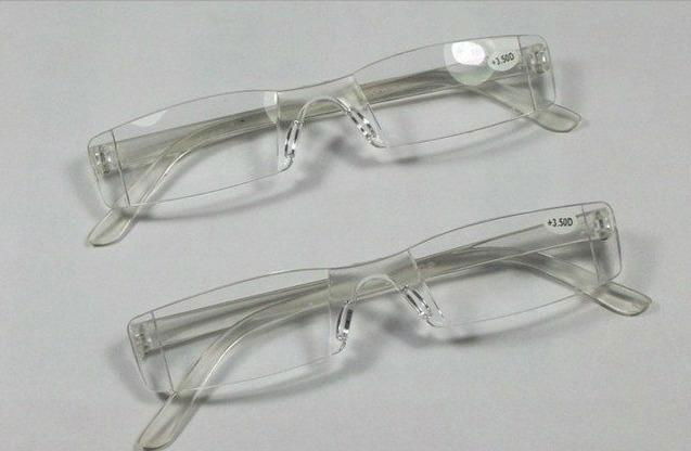 Fashion Plastic reading glasses, clear color reading glasses