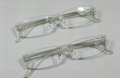 Fashion Plastic reading glasses, clear