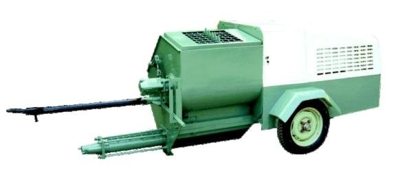 JP60R-W diesel engine mortar plastering machine