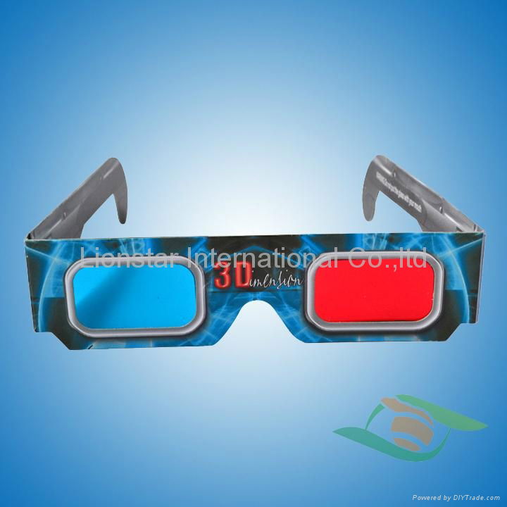 Reasonable paper red cyan 3d glasses for promotion 2