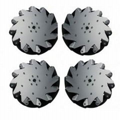 A SET OF 254MM ALUMINUM MECANUM WHEELS (4 PIECES) 