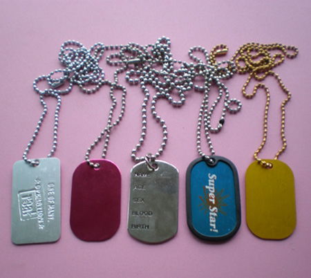 dog tag , metal tag , different shapes of dog tag in 2012