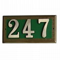 custom metal badge , house number ,