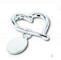 zinc key chian , key ring , mini couple/lover keyring 