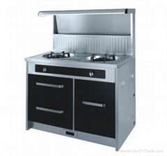 Environmental integrated kitchen,kitchen appliance,gas cooker