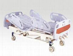 A-40 Movable There-function Manual Hospital bed with ABS Bed Head