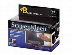 screen lens cleaning wipe