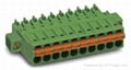 Plugable Spring Terminal Block with Flanges, 3.5/3.81 mm Pitch  1