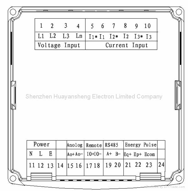 LED digital smart panel power meter 2