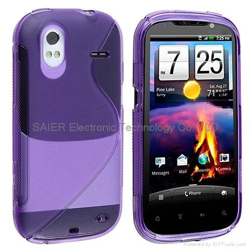 For HTC Amaze 4G Good quality tpu gel soft case 2