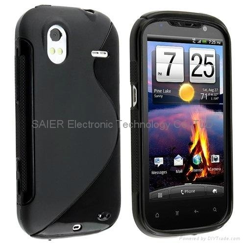 For HTC Amaze 4G Good quality tpu gel soft case 3
