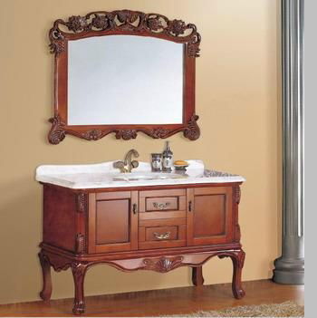 Solid classic wood bathroom cabinet bathroom vanity makeup bathroom furniture