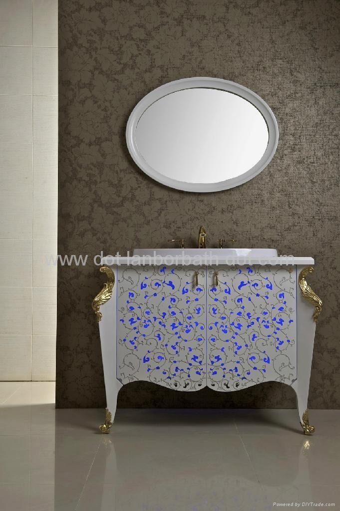 Artificial stone bathroom furniture vanity cabinet 4