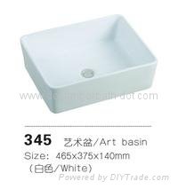 bathroom cabinet ceramic wash basin 2