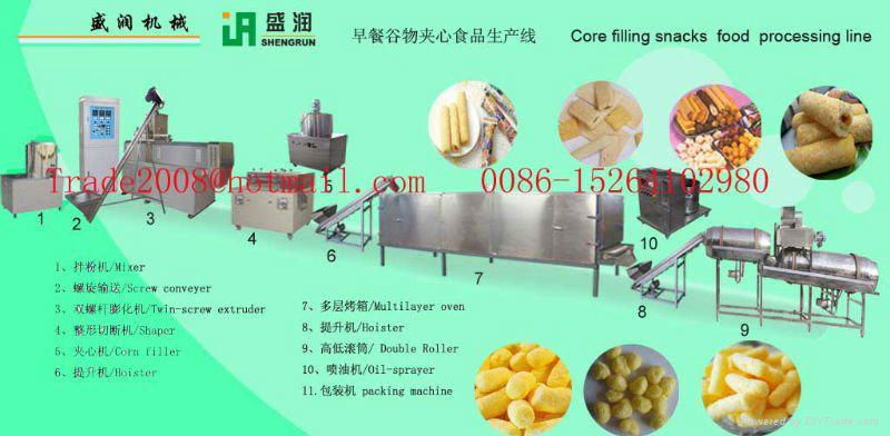 single-screw  fried food production machines extruders made in China 2