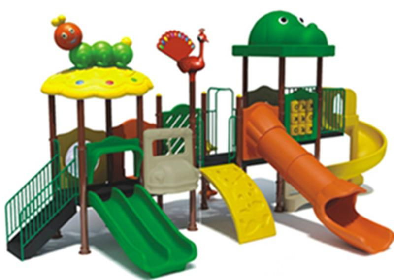 outdoor plastic playground slide equipment  1