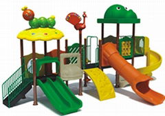 outdoor plastic playground slide equipment 