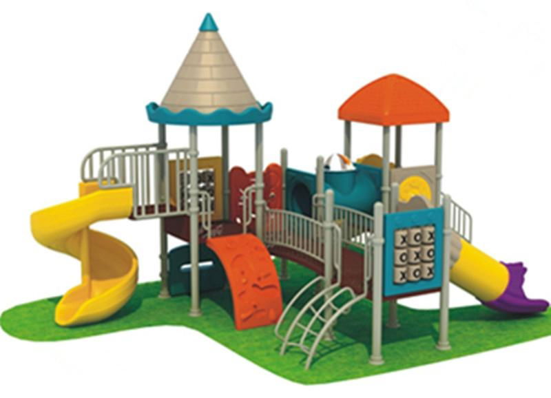 outdoor plastic playground slide equipment  2