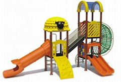 Plastic outdoor playground equipment for kids 2 to 14 years old