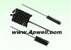 Flexible honing brush