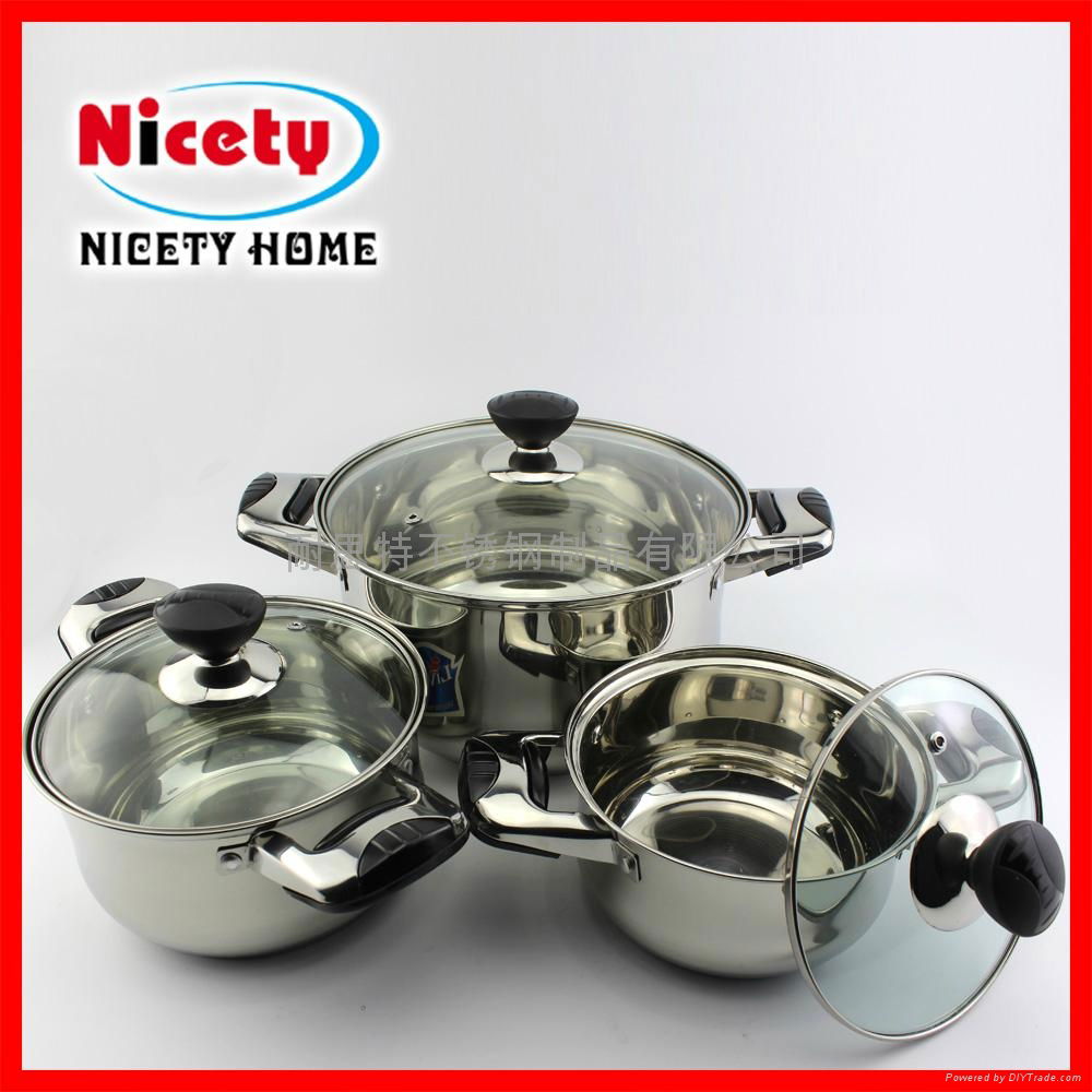 Non-magnetic 6 pcs Soup Pot