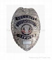 Police Cap Badge, 3-D Embossed Logo and