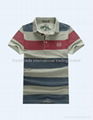 Men's new fashion striped polo T shirt 1