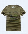 Round collar 100% good cotton T shirt 1