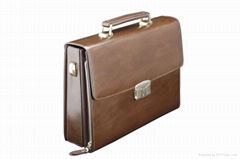 Biometric Fingerprint Recognition Leather Briefcase Bags