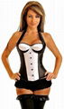 Sexy Tuxedo Bunny Costume, Halter Underwire Tuxedo Corset 2