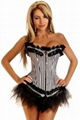 Outerwear Corsets "Referee" Pin-Up Burlesque Corset,Corset & Pettiskirt 2