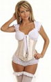 Tan Ribbon Underbust Corset,Corset &