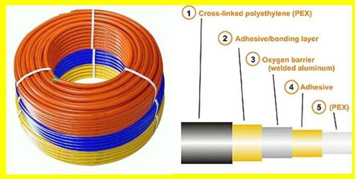 EVOH PE-Xb,PE-RT,PB composite oxygen barrier pipe 5