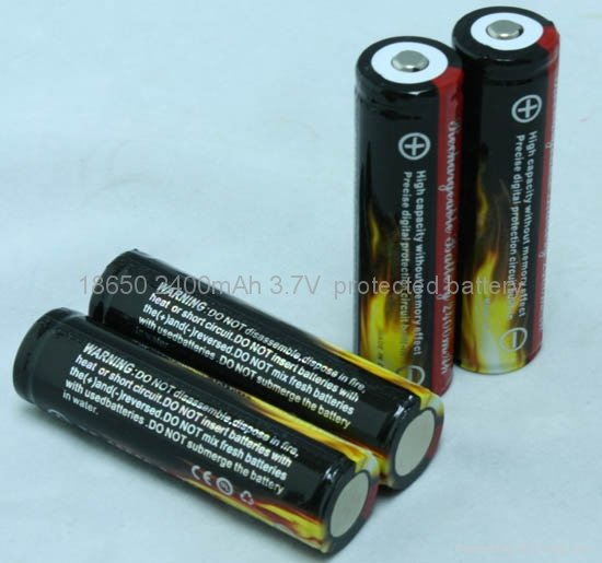 Trustfire 18650 Battery 2400 mAh Rechargeable Battery 3