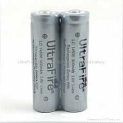 UltraFire Original LC14500 900mah Protected Li-ion Rechargeable Battery