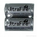 UltraFire 16340 880mAh 3.7V Li-ion