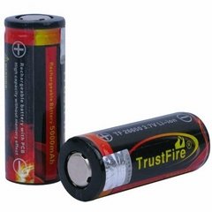 Trustfire 26650 5000mAh 3.7V li-ion Protected Battery