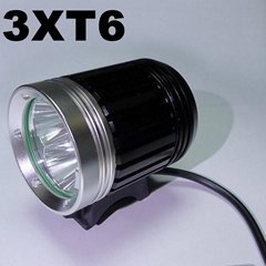 3x CREE XM-L T6 LED Bicycle bike HeadLight Lamp Light Headlamp A4 3T6 25W