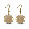 Earrings 925silver Druzy