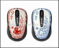 fancy Celadon Porcelain 2.4Ghz usb wireless mouse 3