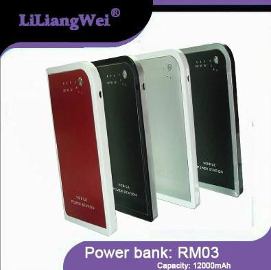 Power Bank 12000mah for Mobile phone/iPad/iPhone/MP5/MP4 2