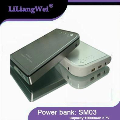 Power Bank 12000mah for Mobile phone/iPad/iPhone/MP5/MP4 3