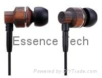 Wooden Earphone Wood Earphone In Ear Earphone Ebony Wood Earphone