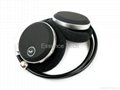 Wireless stereo bluetooth headset flexible head band design
